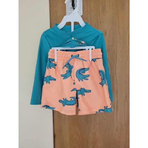 Just one You by Carter's Alligator Swim Set Size 12-18 months - Picture 2 of 3